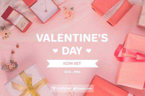 Free Valentine’s Day Icon Set (50 Icons, SVG & PNG)