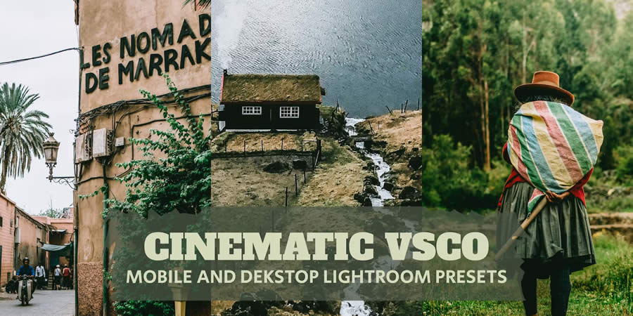 Cinematic VSCO Lightroom Desktop Mobile presets addon