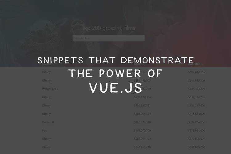 Snippets That Demonstrate the Power of Vue.js