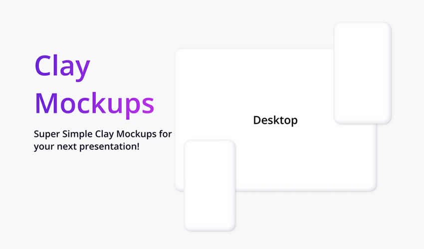 Clay Device Mockup Templates website responsive web design edit figma free