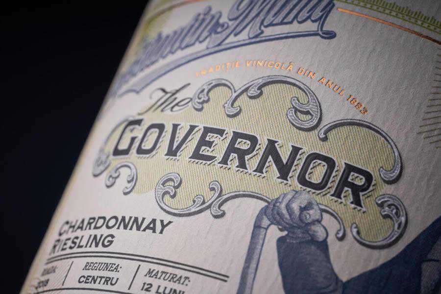 The Governor wine label design inspiration