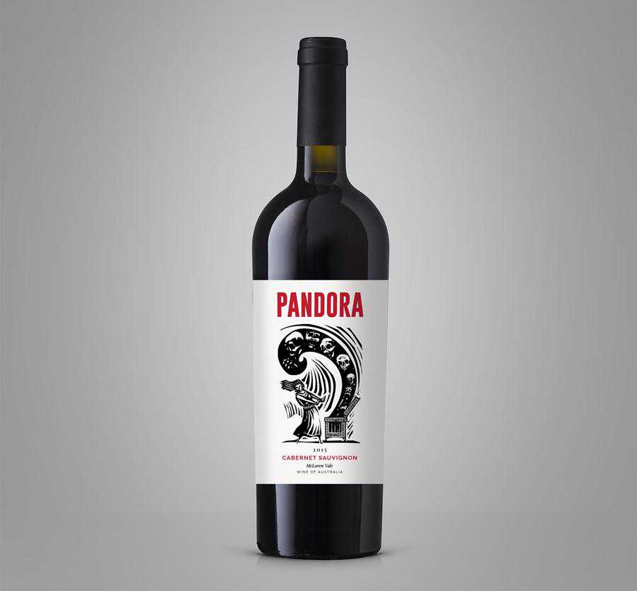 Pandora wine label design inspiration