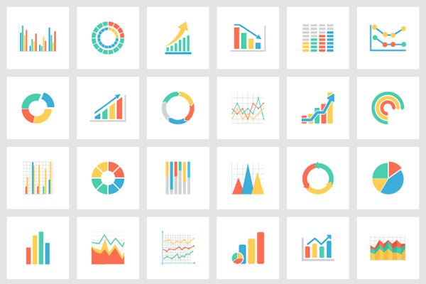 30 Free Vector Graph & Chart Icon Templates (AI, EPS, SVG, PSD & PNG)